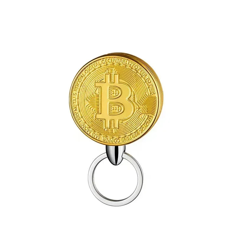 Creative Fun Bitcoin Butane Gas Lighter Stocini Portable Lighters Smoking Men's Gift