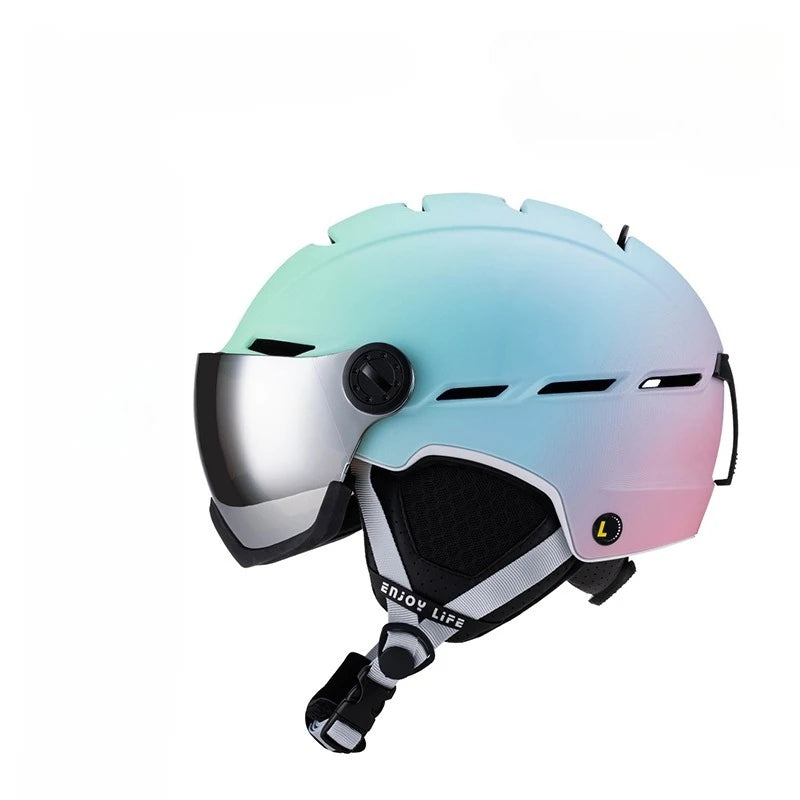 casque de ski lunettes
