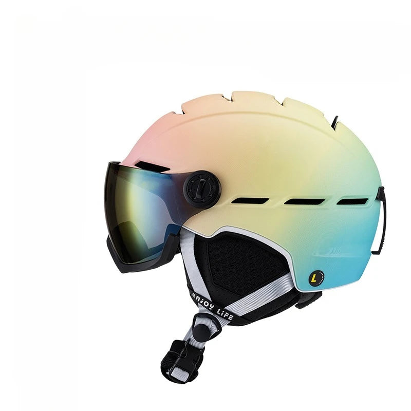 casque de ski lunettes