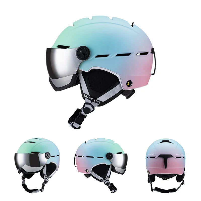 casque de ski lunettes
