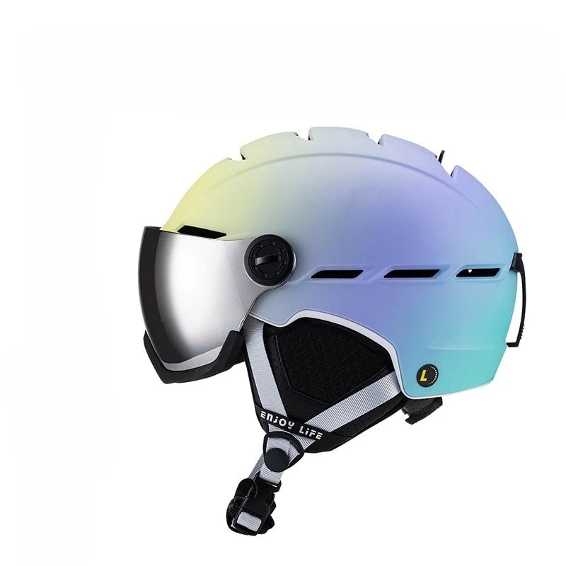 casque de ski lunettes
