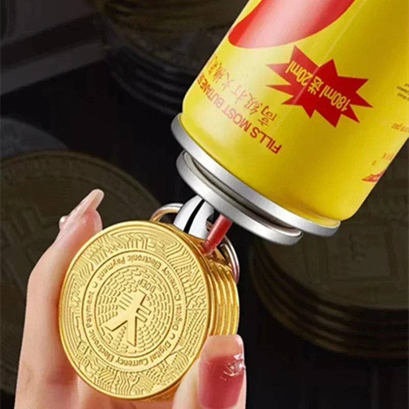 Creative Fun Bitcoin Butane Gas Lighter Stocini Portable Lighters Smoking Men's Gift