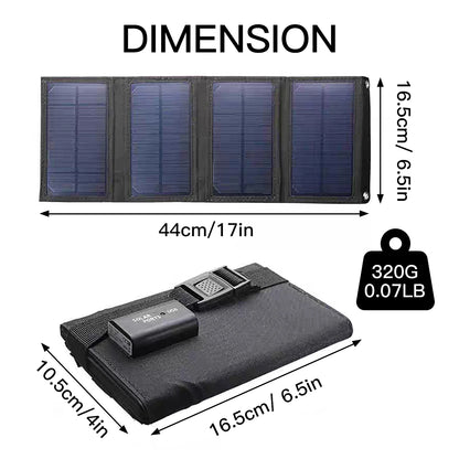 Portable Solar Panel 5V USB Type-C Charge Flexible Foldabling