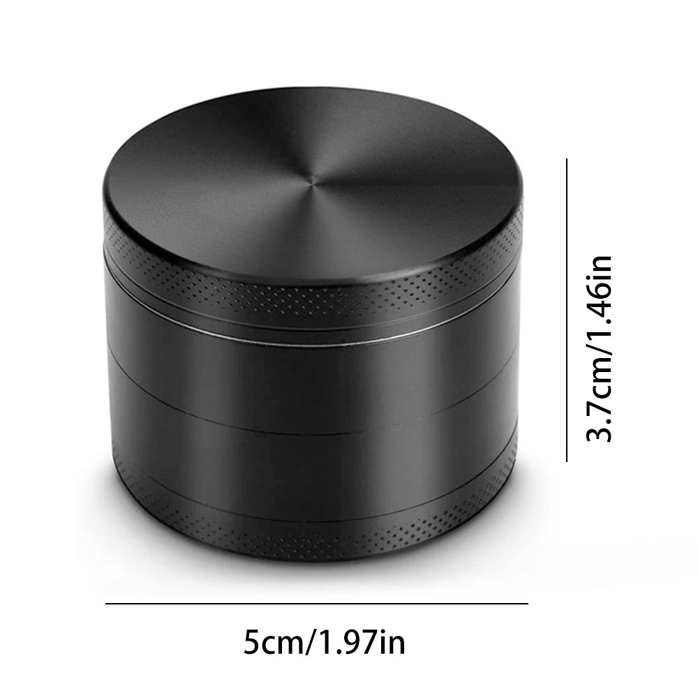 4 Layers Zinc Alloy Herb Grinder Metal for Smoking,Multifunctional Crusher for Herbbacco Smoking Gadgets Grass grinder
