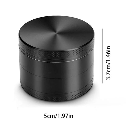 4 Layers Zinc Alloy Herb Grinder Metal for Smoking,Multifunctional Crusher for Herbbacco Smoking Gadgets Grass grinder