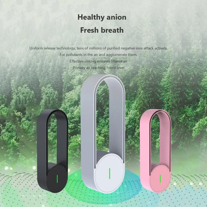 USB Rechargeable Air Ionizers Air Purifier Car Air Purifier Ioizer Air Freshener for Bedroom Office Kitchen for Better Sleep