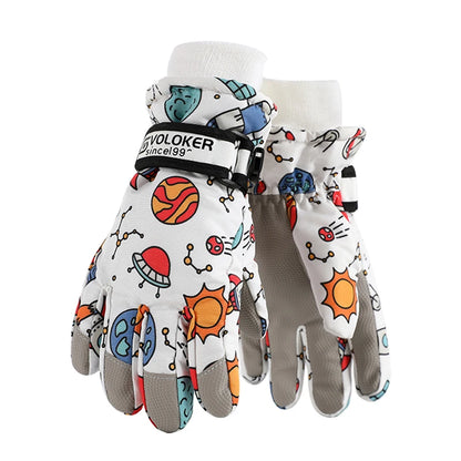 Gants de Ski pour enfants, imperméables, compatibles avec écran tactile, gants d'extérieur pour enfants d'hiver, coupe-vent et chauds