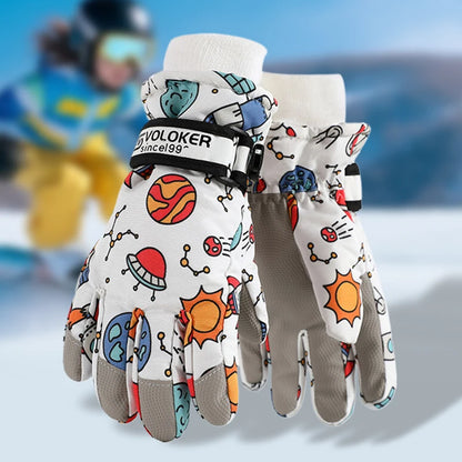 Gants de Ski pour enfants, imperméables, compatibles avec écran tactile, gants d'extérieur pour enfants d'hiver, coupe-vent et chauds
