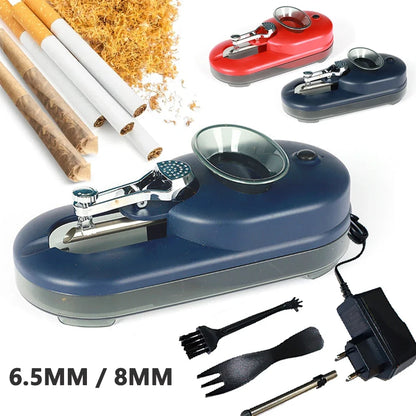 Electric Cigarette Rolling Machine, 6.5MM/8MM Tobacco Injector Filling Machine,  Automatic Injector Maker Smoking Accessories