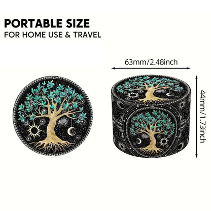 4 Layers Zinc Alloy Herb Grinder Metal for Smoking,Multifunctional Crusher for Herbbacco Smoking Gadgets Grass grinder
