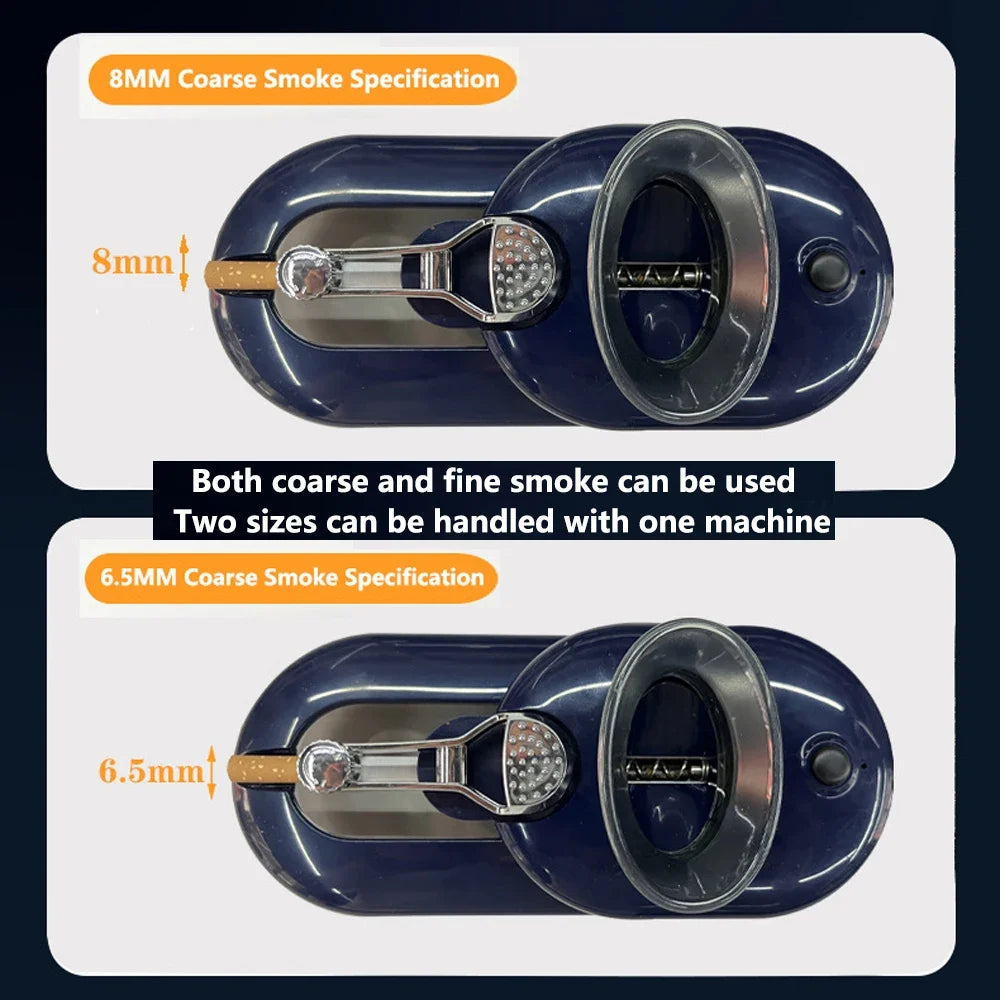 Electric Cigarette Rolling Machine, 6.5MM/8MM Tobacco Injector Filling Machine,  Automatic Injector Maker Smoking Accessories