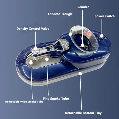 Electric Cigarette Rolling Machine, 6.5MM/8MM Tobacco Injector Filling Machine,  Automatic Injector Maker Smoking Accessories