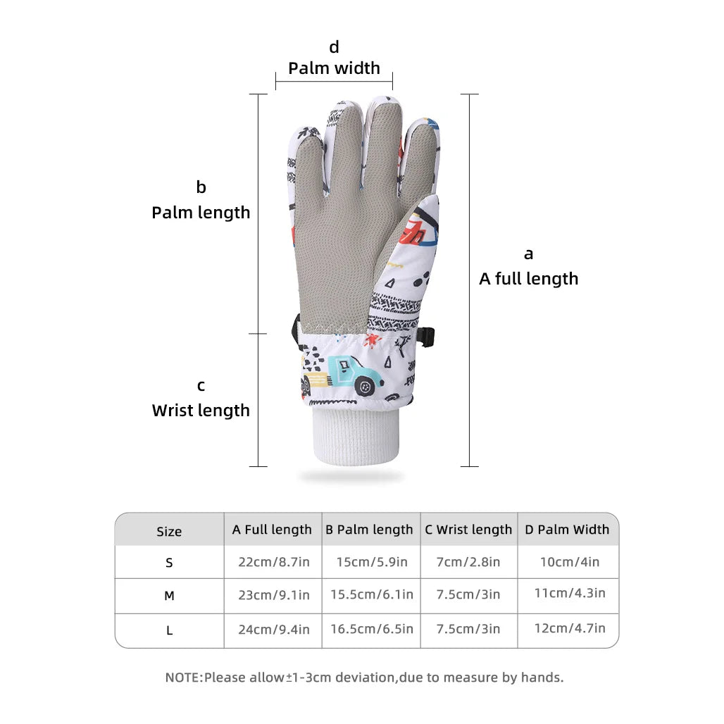 Gants de Ski pour enfants, imperméables, compatibles avec écran tactile, gants d'extérieur pour enfants d'hiver, coupe-vent et chauds