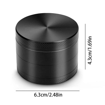 4 Layers Zinc Alloy Herb Grinder Metal for Smoking,Multifunctional Crusher for Herbbacco Smoking Gadgets Grass grinder