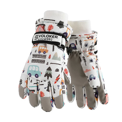 Gants de Ski pour enfants, imperméables, compatibles avec écran tactile, gants d'extérieur pour enfants d'hiver, coupe-vent et chauds