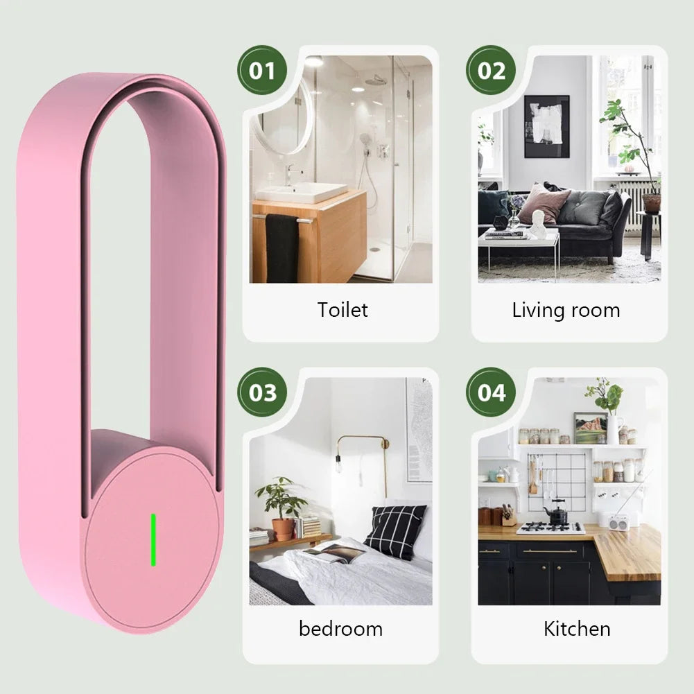 USB Rechargeable Air Ionizers Air Purifier Car Air Purifier Ioizer Air Freshener for Bedroom Office Kitchen for Better Sleep