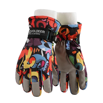 Gants de Ski pour enfants, imperméables, compatibles avec écran tactile, gants d'extérieur pour enfants d'hiver, coupe-vent et chauds