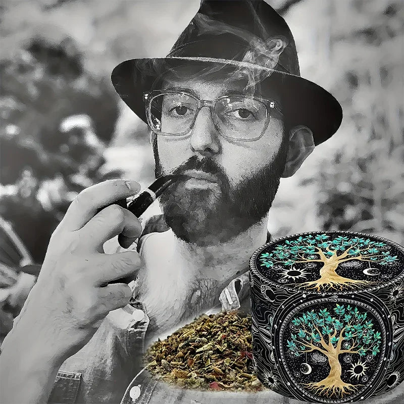 4 Layers Zinc Alloy Herb Grinder Metal for Smoking,Multifunctional Crusher for Herbbacco Smoking Gadgets Grass grinder