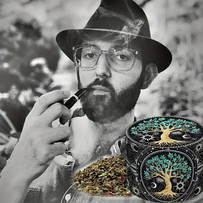4 Layers Zinc Alloy Herb Grinder Metal for Smoking,Multifunctional Crusher for Herbbacco Smoking Gadgets Grass grinder