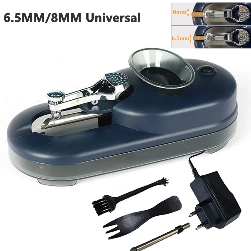 Electric Cigarette Rolling Machine, 6.5MM/8MM Tobacco Injector Filling Machine,  Automatic Injector Maker Smoking Accessories
